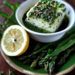 How To Make Lemon Herb White Fish with Green Beans, Asparagus & Aioli