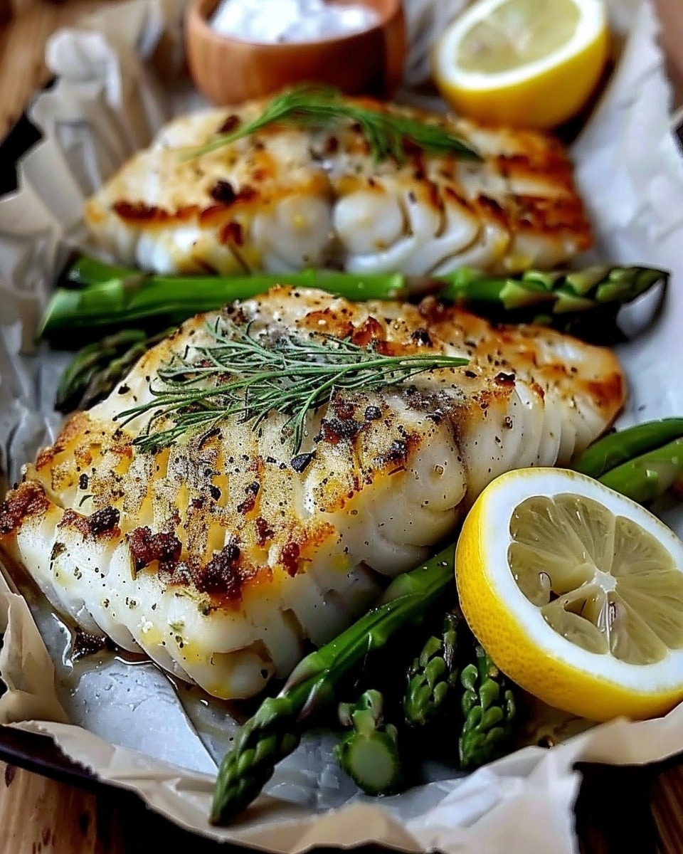 Lemon Herb White Fish with Green Beans, Asparagus & Aioli