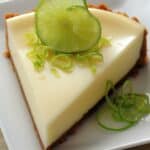 Lime Cheesecake Fine Dining Style