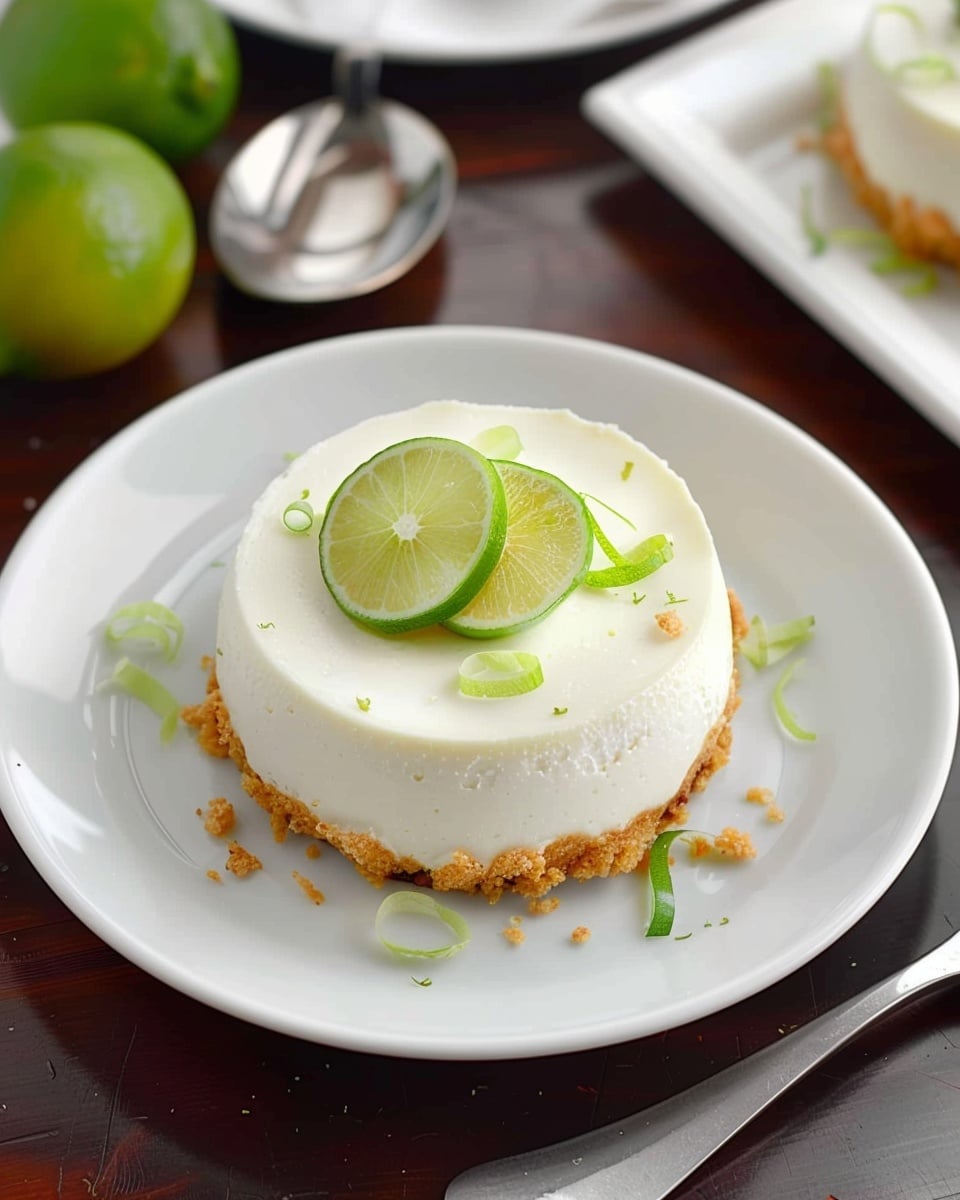 Lime Cheesecake Fine Dining Style