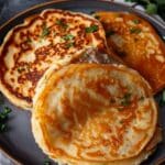 Mashed Potato Pancakes with Meat Filling