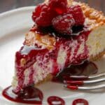 Midnight Raspberry Cheesecake Prisms with Crystal Glaze & Cream Core