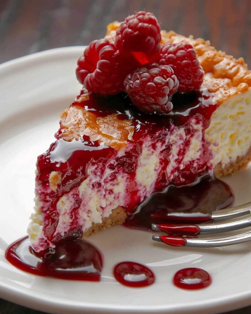 Midnight Raspberry Cheesecake Prisms with Crystal Glaze & Cream Core