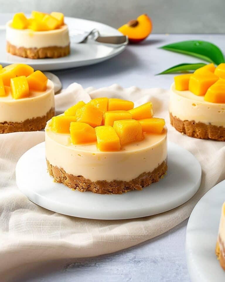 Mini Mango Cheesecake (No-Bake, Clean Layers)