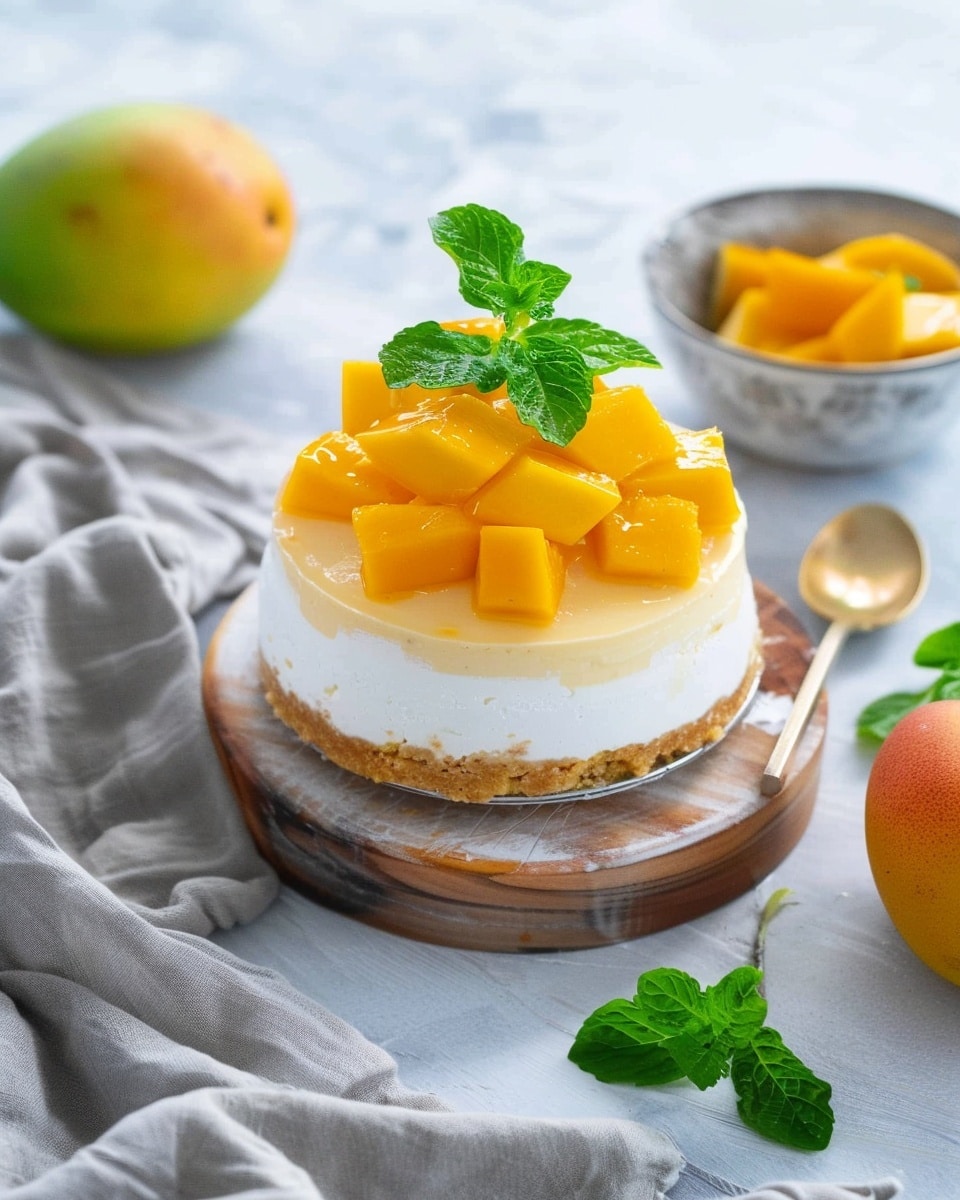 Mini Mango Cheesecake (No-Bake, Clean Layers)