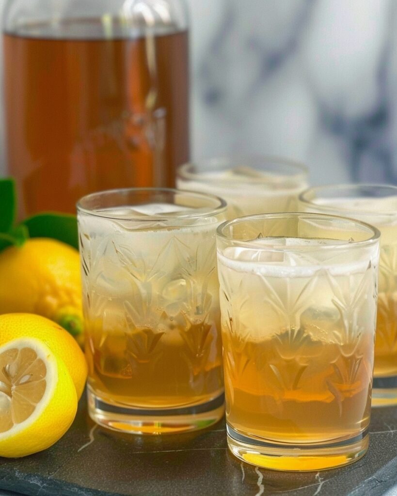 Natural Ginger Lemon Honey Drink