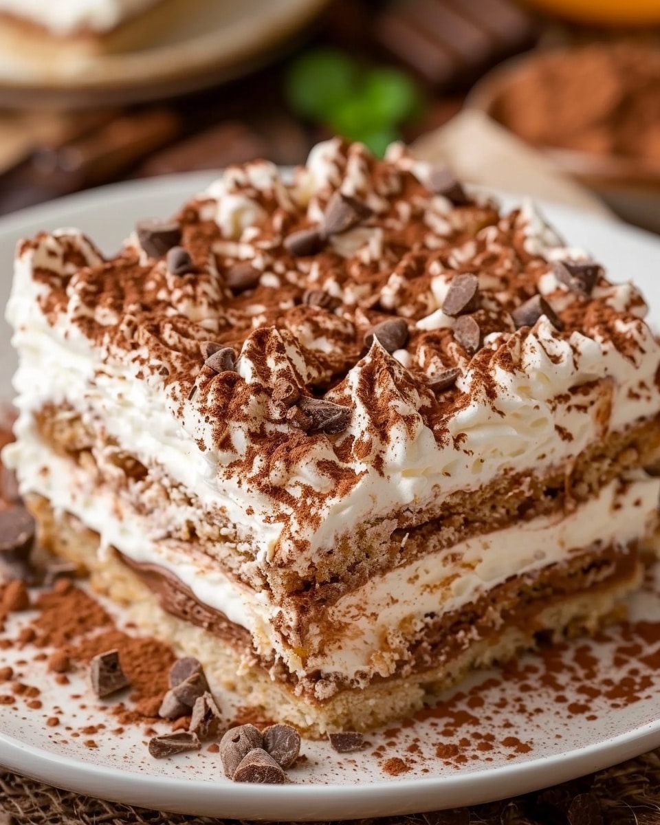 No-Bake Chocolate Eclair Cake