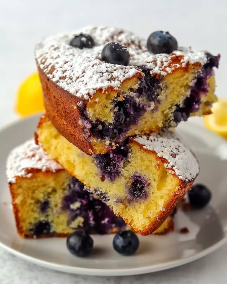No Flour Blueberry Lemon Yogurt Cake