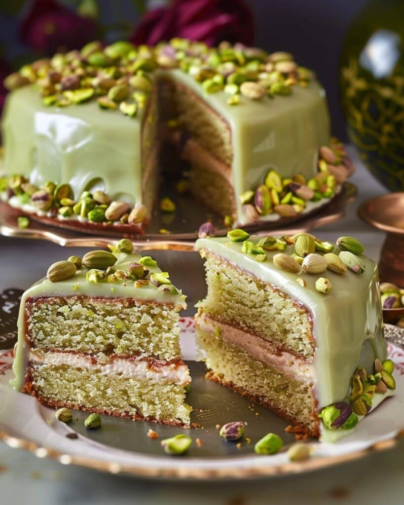 No Flour Pistachio Cardamom Cake