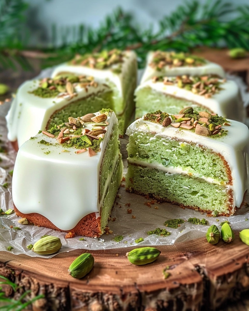 No Flour Pistachio Cardamom Cake