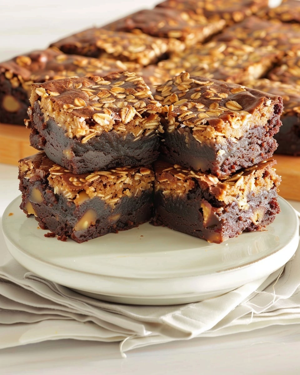 Oatmeal Brownies No Flour, No Eggs, No Butter