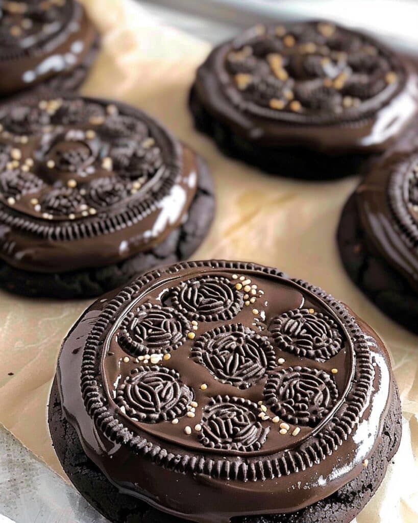 Oreo Cookie Dough Brownie Bomb