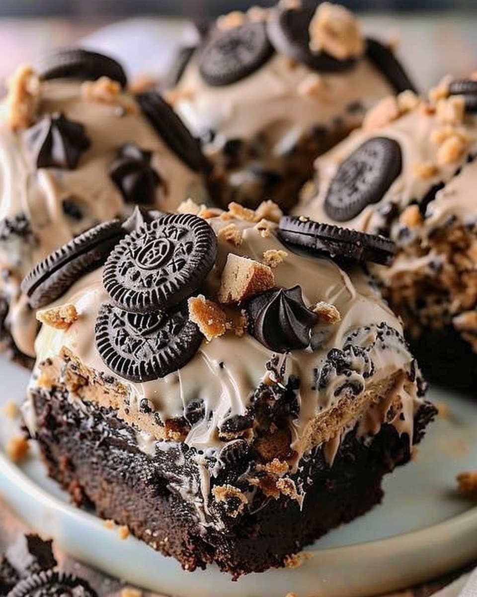 Oreo Cookie Dough Brownie Bomb