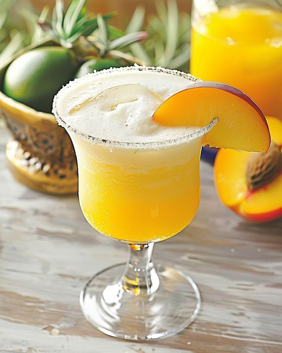 Peaches and Cream Margarita