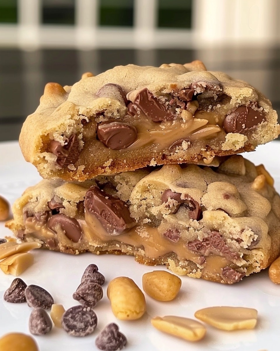 Peanut Butter Stuffed Cookies