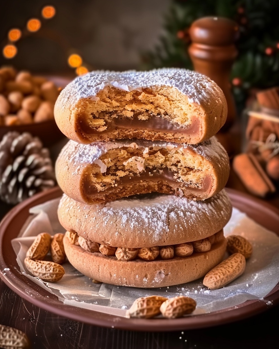 Peanut Butter Stuffed Cookies