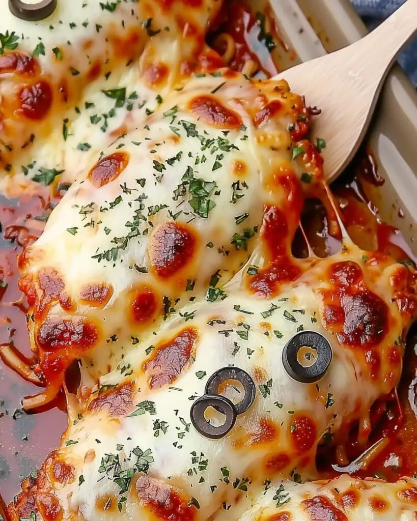 Low Carb Pizza Chicken Bake