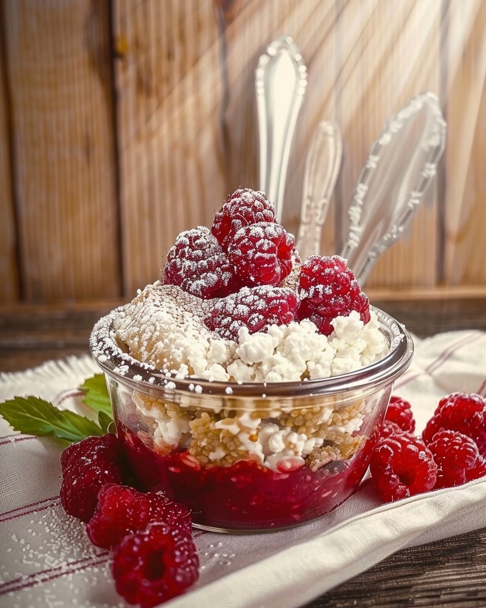 The Best Raspberry Chia Pudding with Cottage Cheese