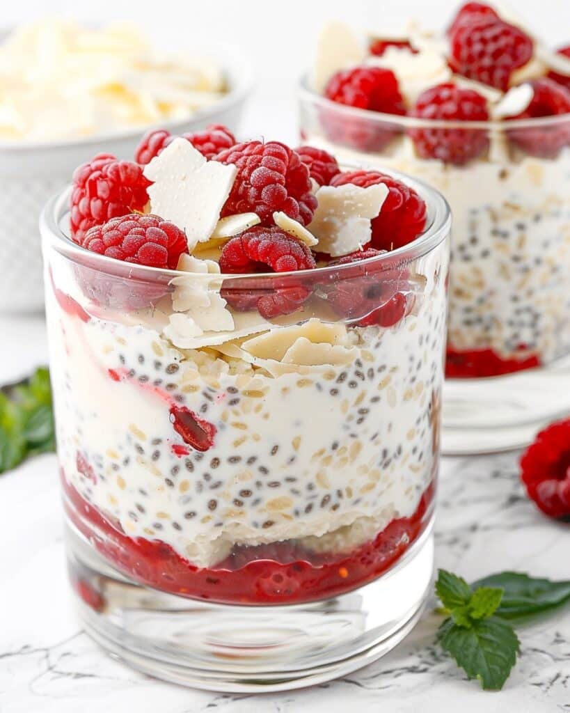 How To Make Raspberry Chia Pudding with Cottage Cheese