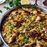 Saffron Scented Chicken Pilaf