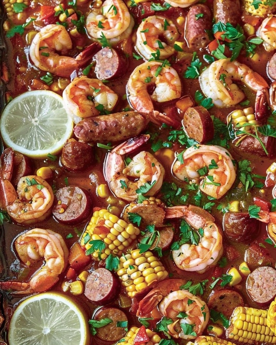 Shrimp Boil with Sausage and Corn