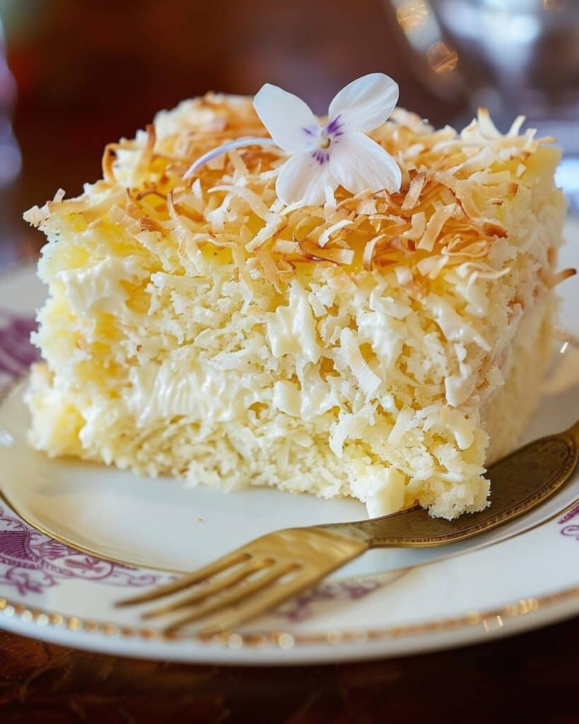 Simple 3-Ingredient Coconut Cake Recipe