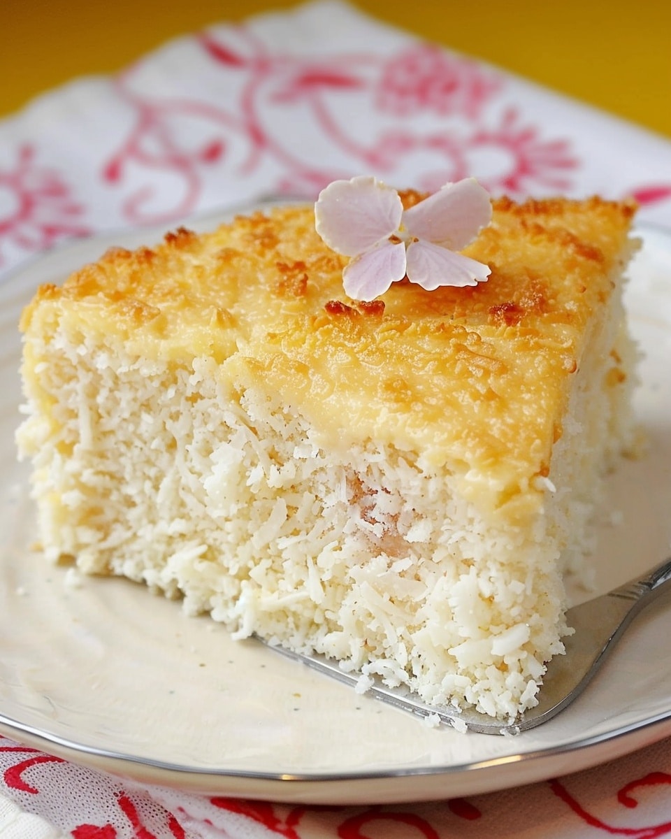 Simple 3-Ingredient Coconut Cake Recipe