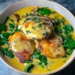 Smothered Chicken With Creamed Spinach