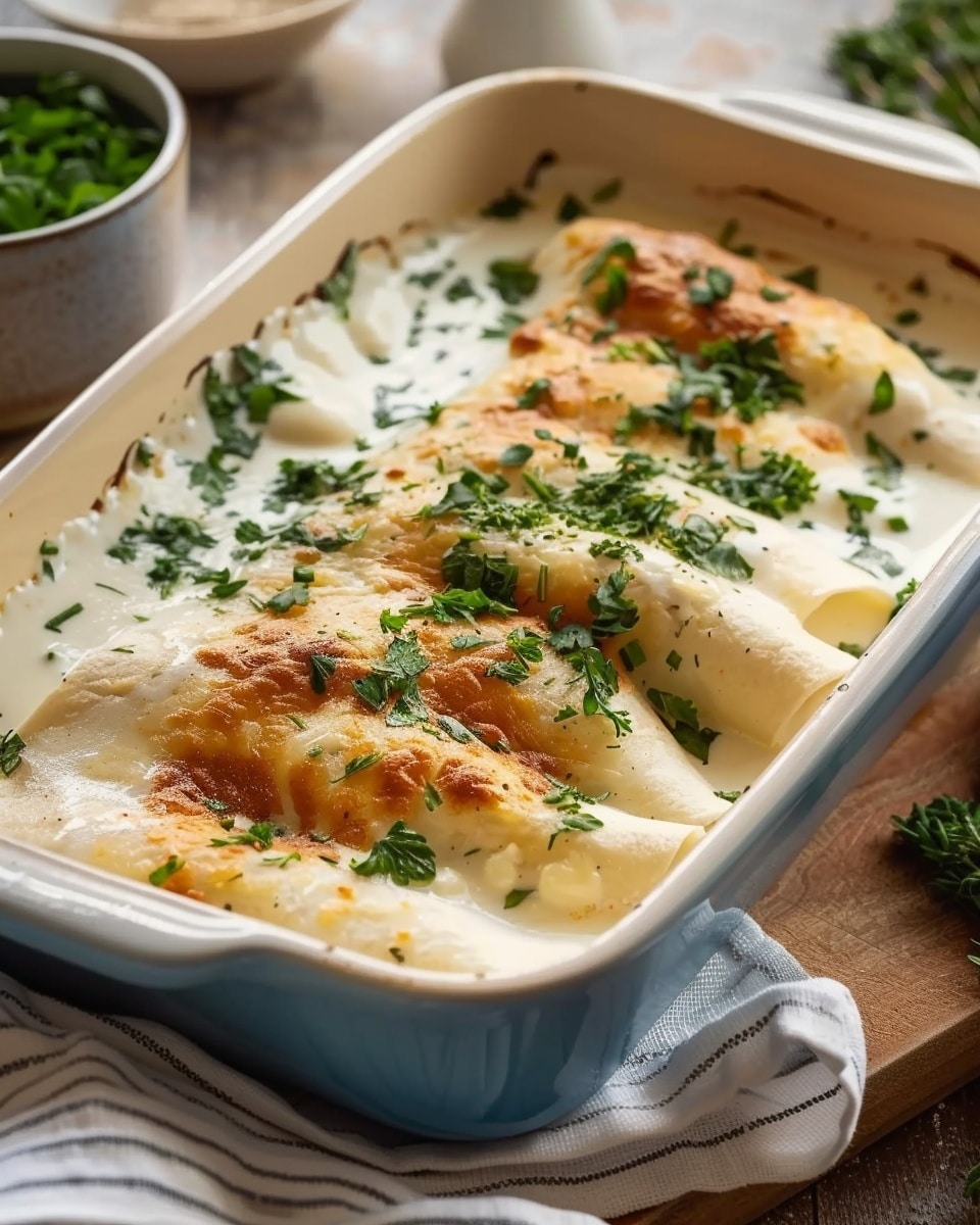 Sour Cream Chicken Enchiladas