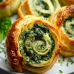 Spinach Cheese Pinwheels