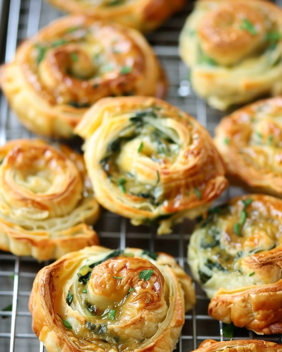 Spinach Cheese Pinwheels