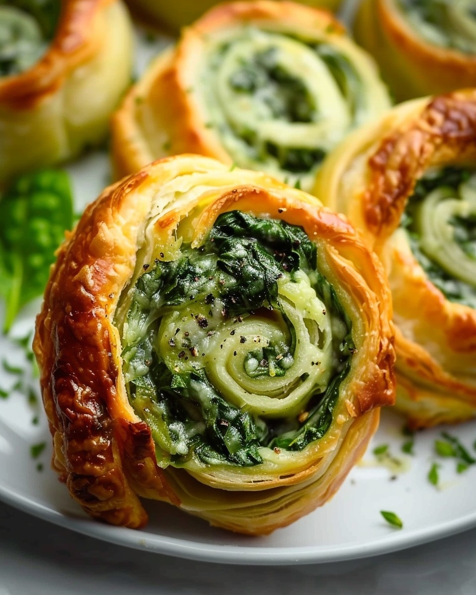 Spinach Cheese Pinwheels