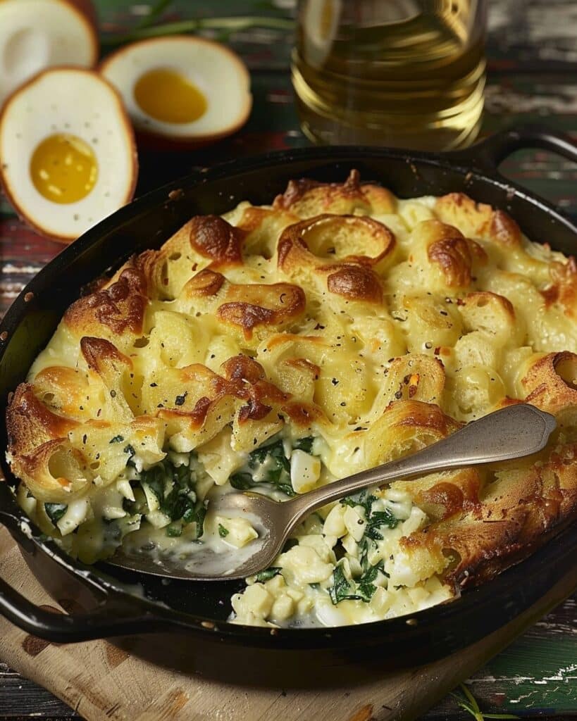 Spinach Egg Cheese Bake Recipe