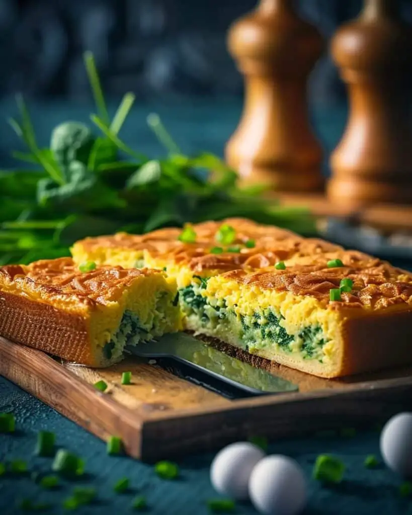 Spinach Egg Cheese Bake