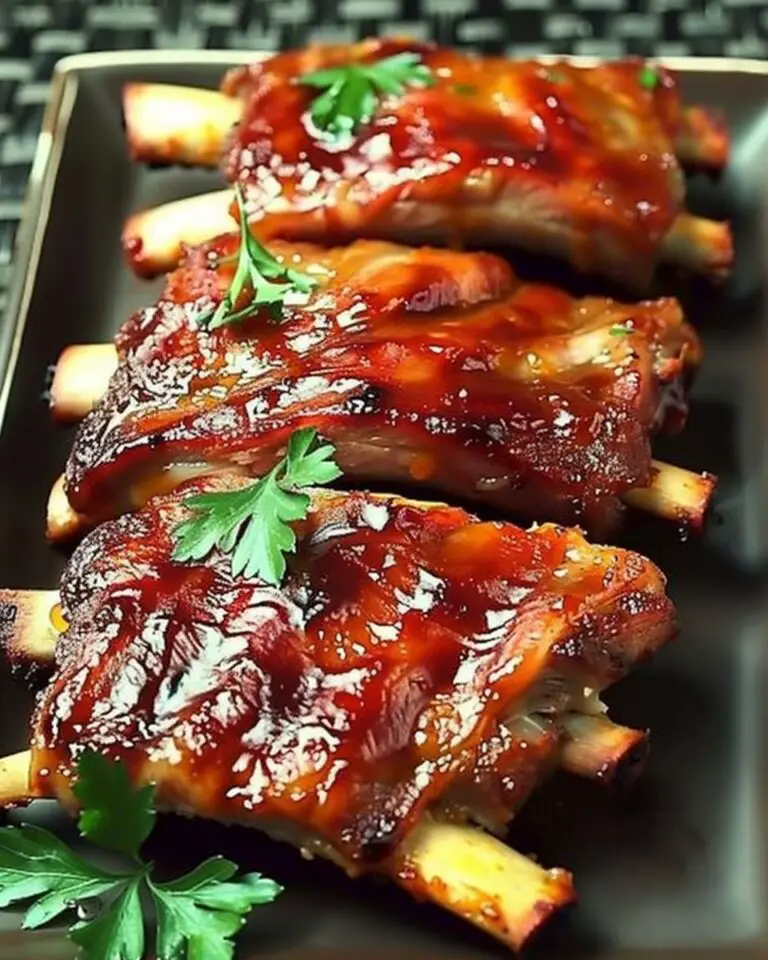 Sticky Honey Garlic Ribs