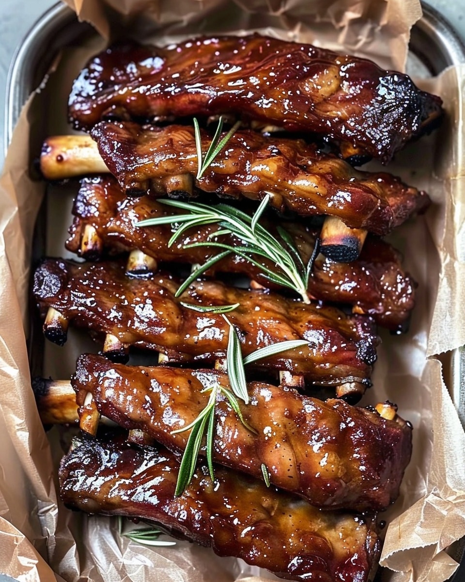 Sticky Honey Garlic Ribs