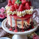 Strawberry Cheesecake Dump Cake