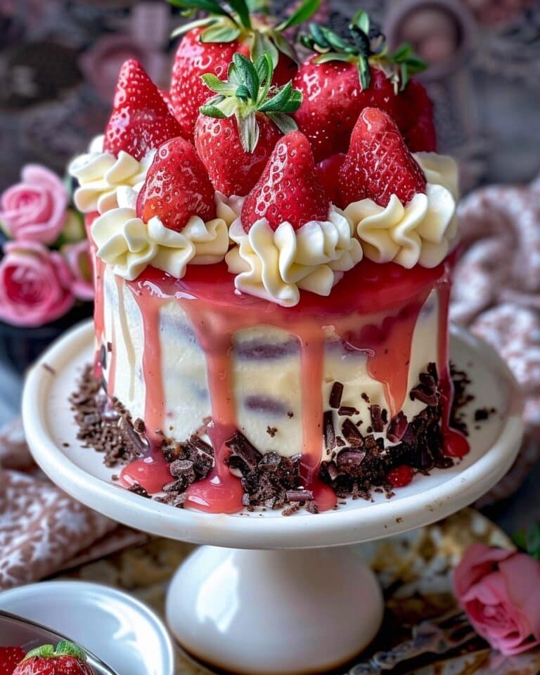 Strawberry Cheesecake Dump Cake