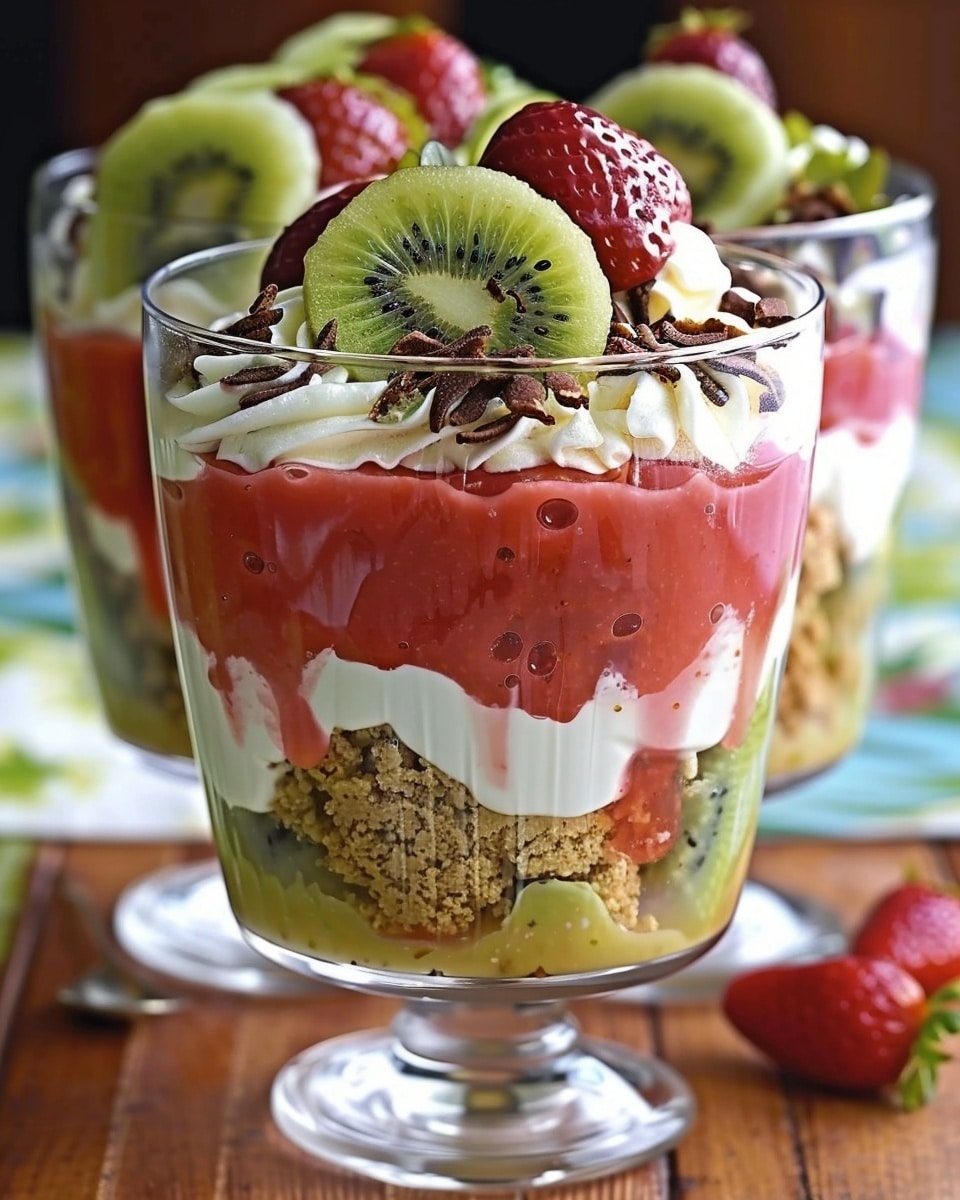 Strawberry Kiwi Cream Dessert