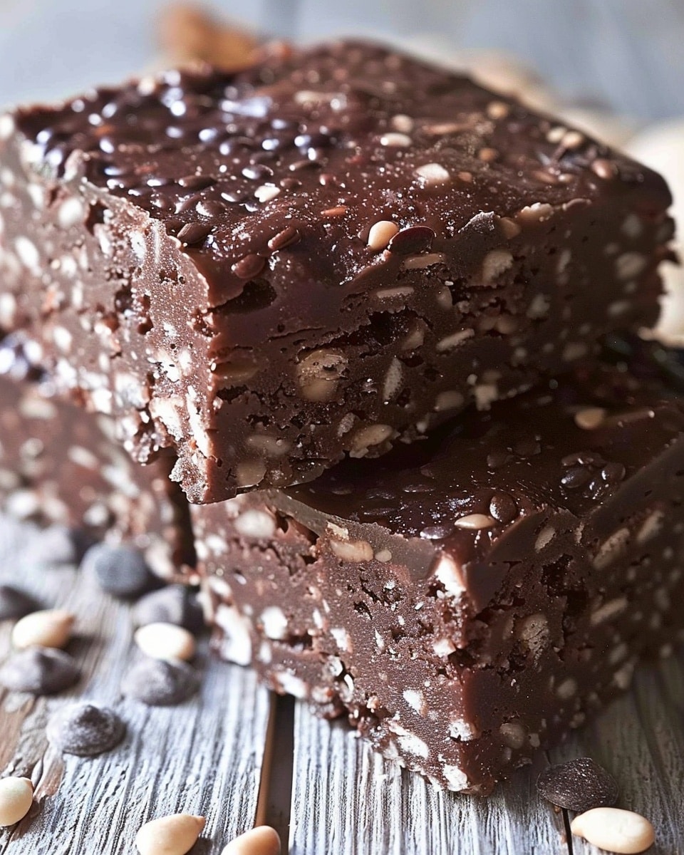 No-Bake Chocolate Sesame Squares