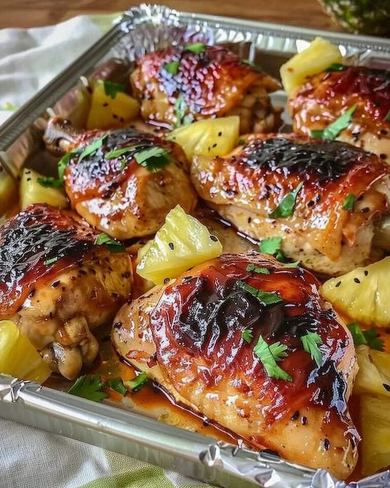 How To Make Teriyaki Chicken and Pineapple Foil Packets