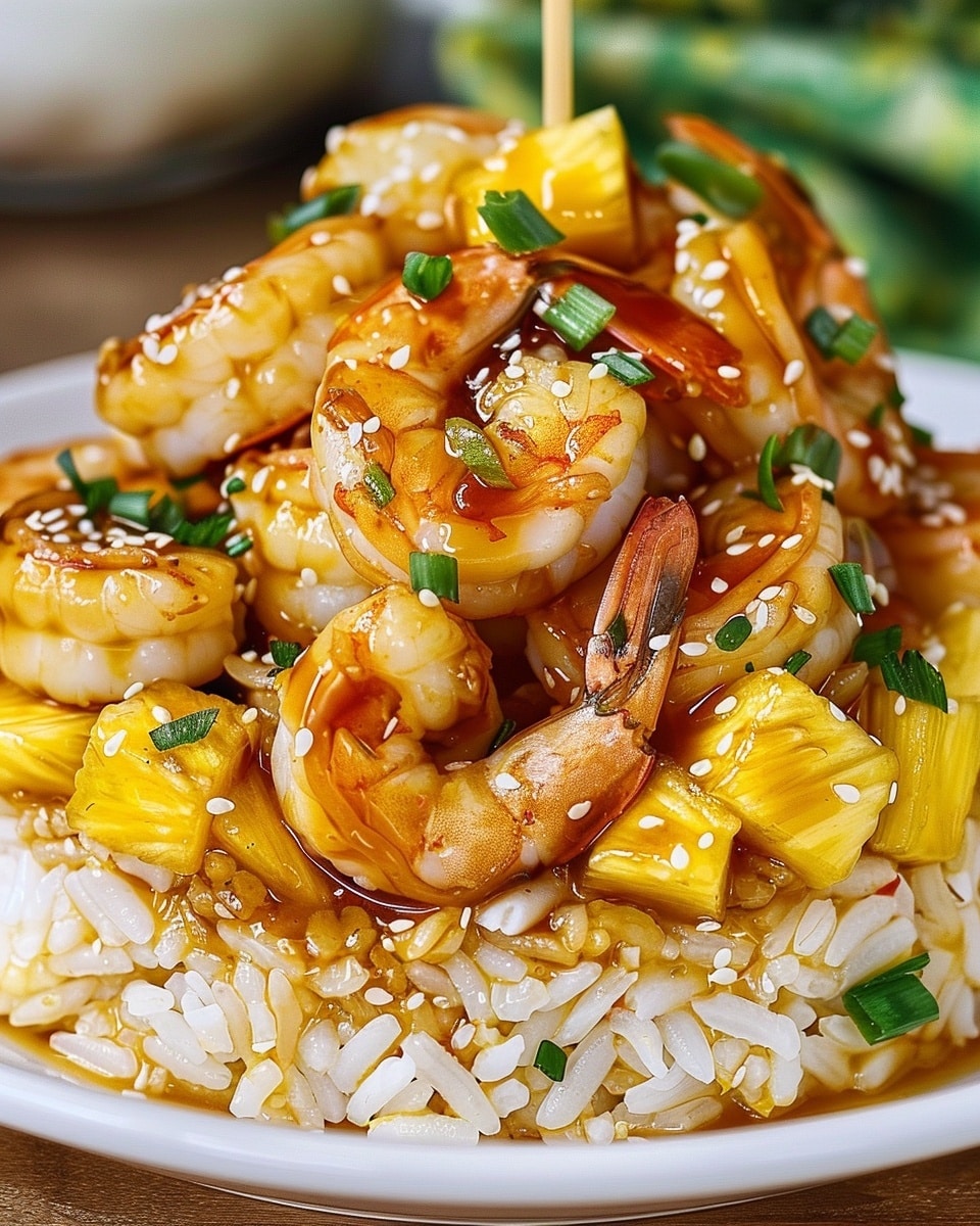 Teriyaki Shrimp Pineapple Rice
