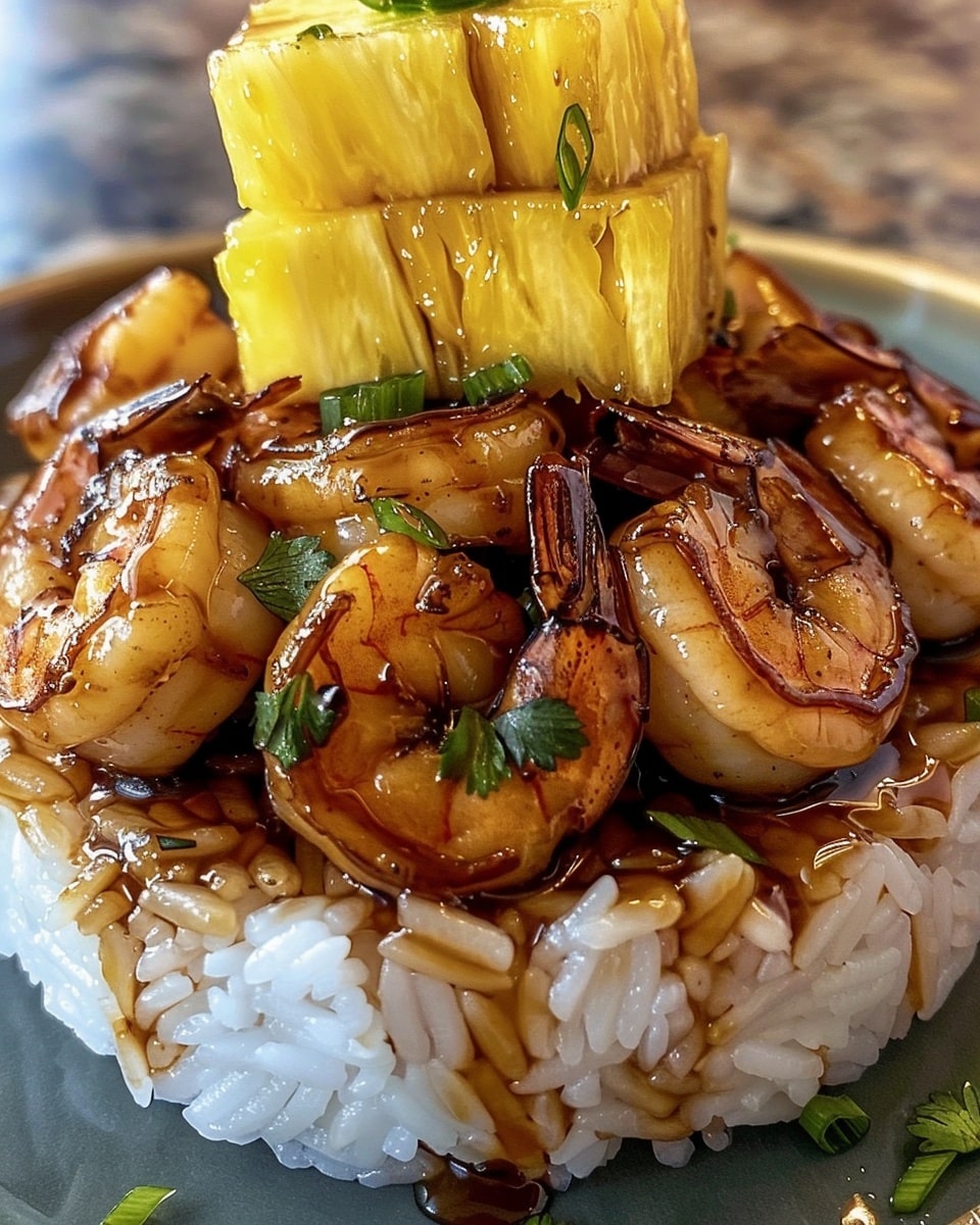 Teriyaki Shrimp Pineapple Rice