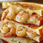 The Ultimate Garlic Butter Shrimp Grilled Cheese