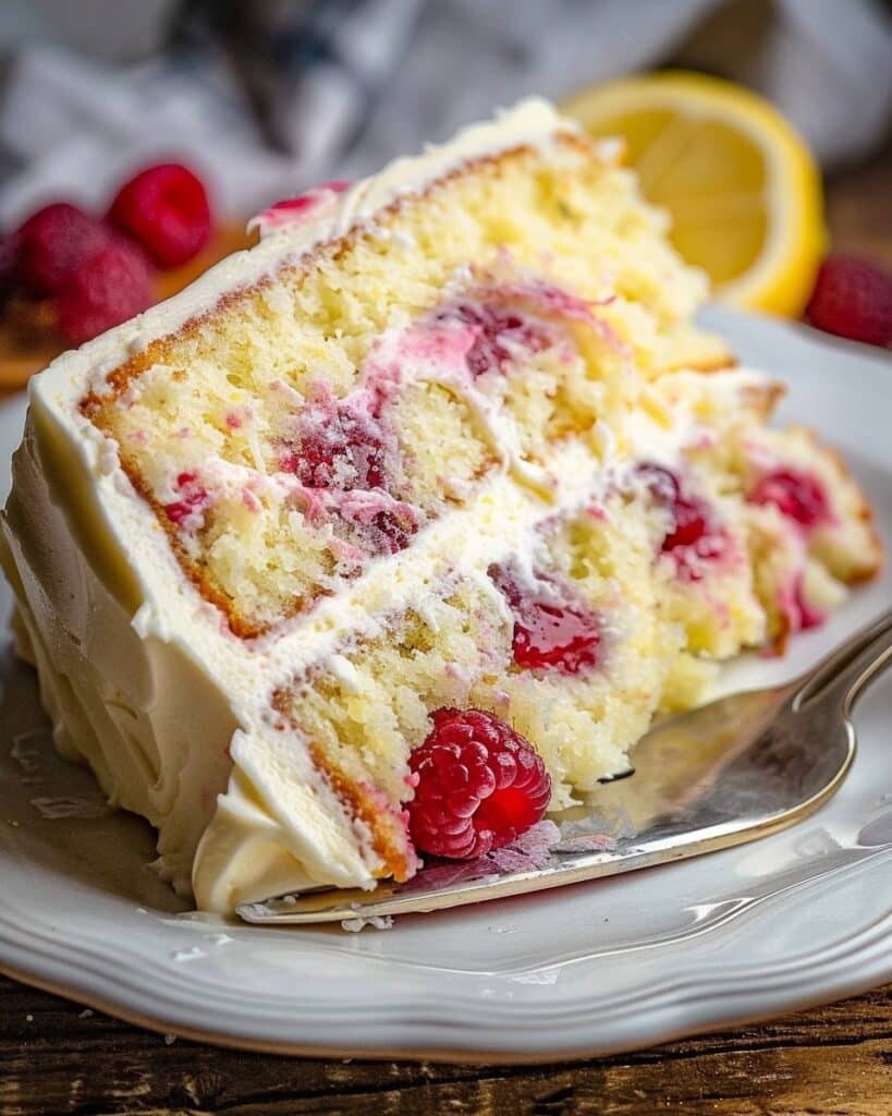 Raspberry Lemon Cake | Savory Mom Kitchen