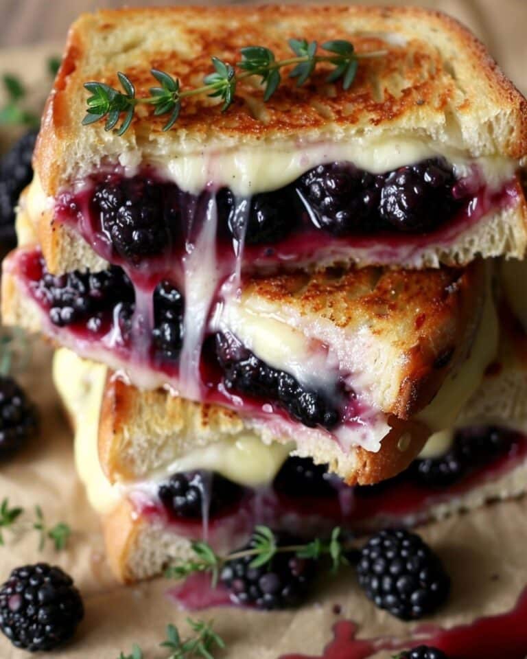 Vegan Brie Blackberry Jam Grilled Cheese
