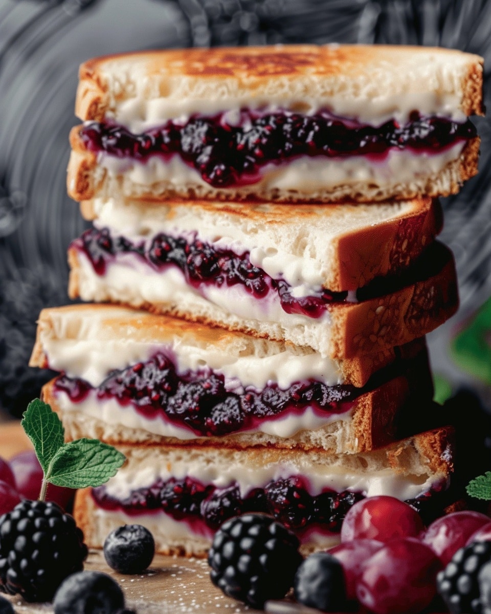 Vegan Brie Blackberry Jam Grilled Cheese