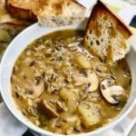 Vegan Wild Rice Mushroom Soup