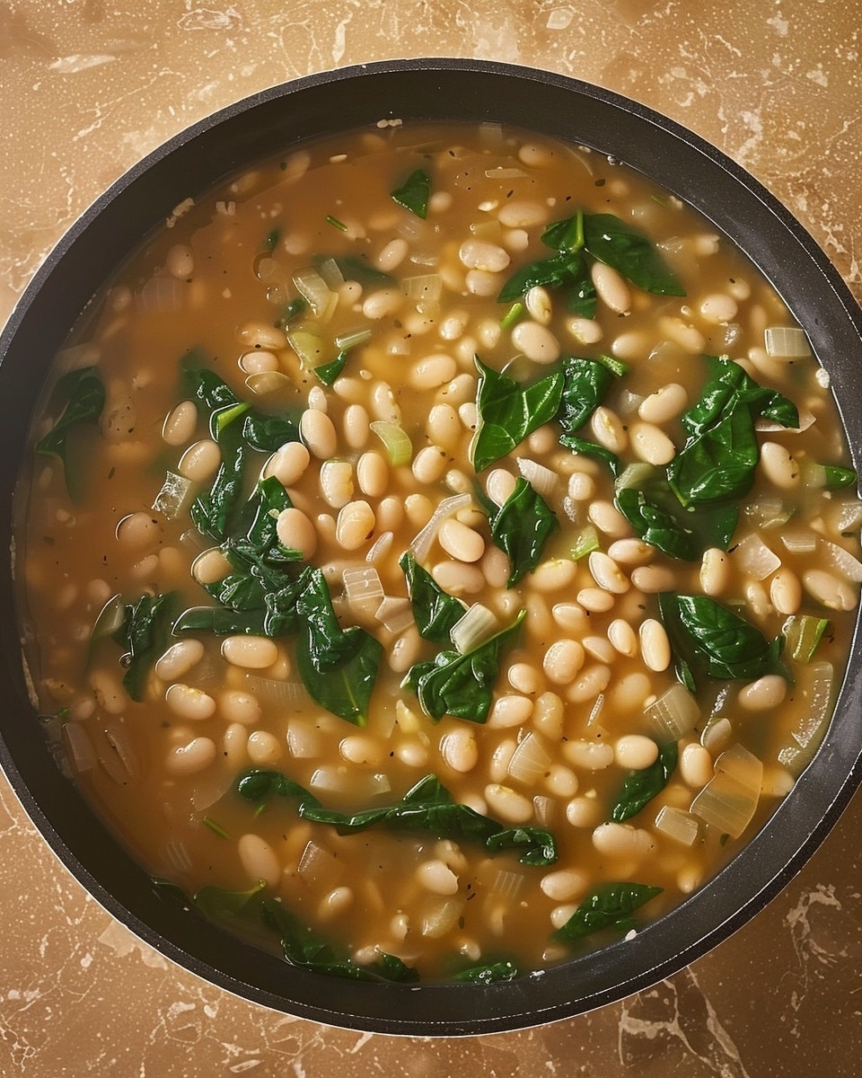 Creamy Ditalini with White Beans and Spinach
