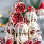 White Chocolate Raspberry Cheesecake Balls